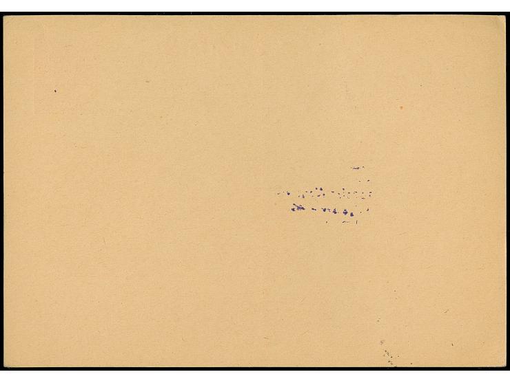 “LUFTPOST D. WESTFALEN 6.JUNI.1933” klar auf D. Reich Ganzsachenkarte 15 Pfg. mit violettem Ra3 “1. Flug vom Katapultdampfer 