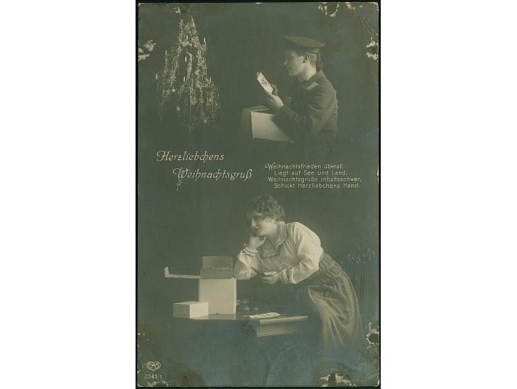 Internierung: 1917, Postkarte von “LEHE 26.11.17” mit dt. Zensur von Emmerich und Kreisstempel “P.C.” an einen Matrosen der S