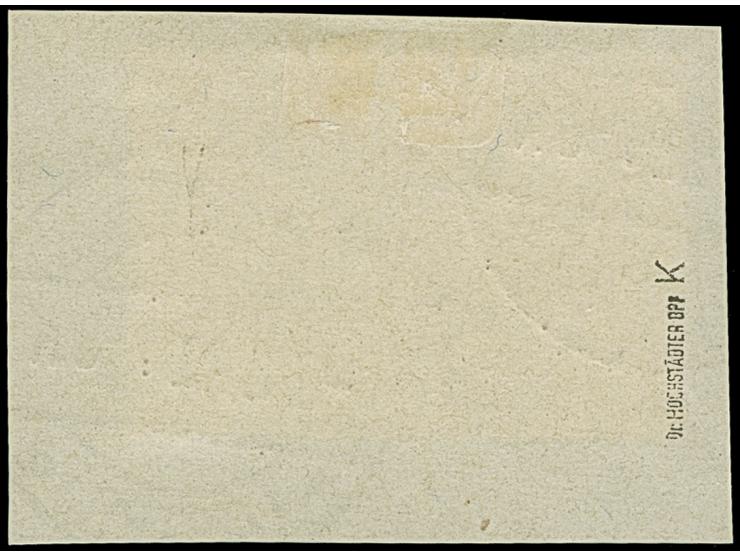 1920, Aufdruckausgabe im Hochoval 3 Mark mit kopfstehendem Aufdruck, farbfrisch und gut gezähnt, sauber mit Stempel “WARTENBU