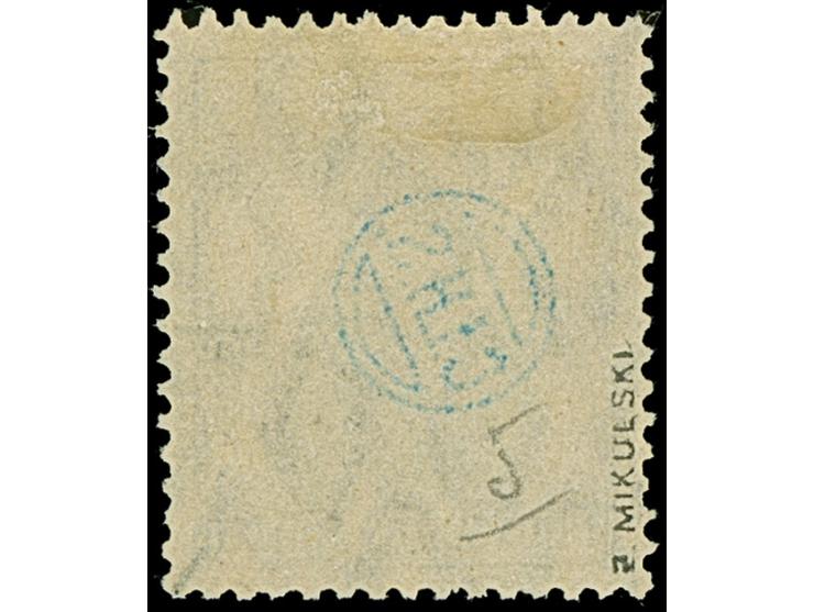 1920, Germania 15 Pfennig schwarzviolett, farbfrisch und gut gezähnt, sauber gestempelt, tadellos, sign. Mikulski und Befund 