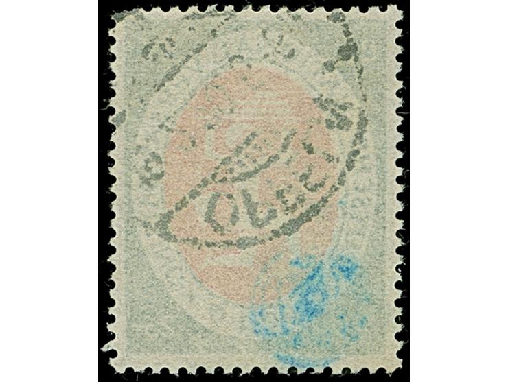 1920, Nationalversammlung 25 Pfennig dunkelopalgrün/zinnoberrot, farbfrisch und gut gezähnt, sauber mit Stempel “OPPELN 19.2.
