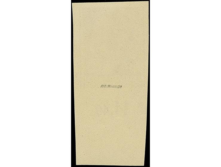 1941, Hitler 48 Groszy ungezähntes Unterrandstück, übliche, etwas abgeschwächte Blaustiftspuren, tadellos, sign. Jungjohann B