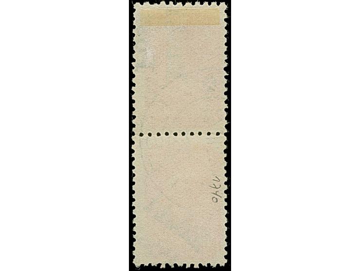 1941, 60 Kopeken lilarot, senkrechtes Paar, dabei die obere Marke mit um 90° gedrehtem, also senkrecht stehendem Aufdruck, di