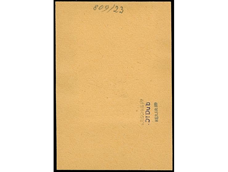 1941, Ssuworow 1 Rubel graubraun, farbfrisch und gut gezähnt, sauber mit Stempel “ELVA 28 VII 41” auf Briefstück, tadellos, u