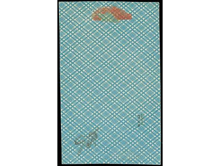 1941, Perekop 1 Rubel olivschwarz, farbfrisch und gut gezähnt, sauber mit Stempel “ELVA 25 VII 41” auf Briefstück, tadellos, 