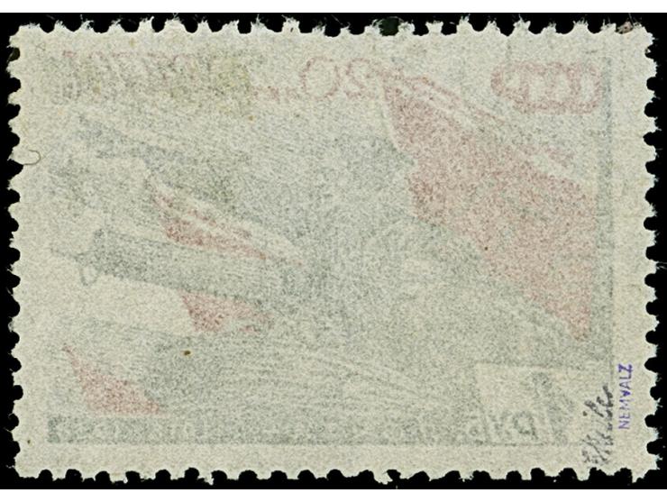 1941, Rote Armee 1 Rubel schwarz/dunkelrot, farbfrisch und üblich gezähnt, sauber gestempelt, tadellos, sign. EKeiler und Nem