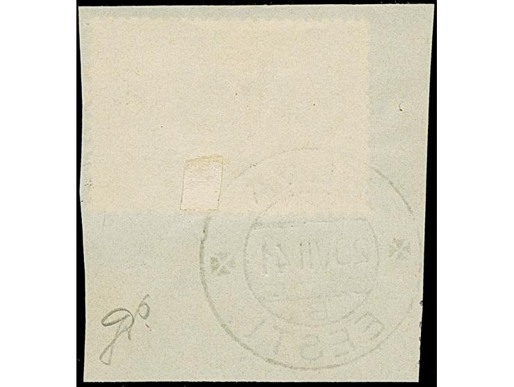 1941, Kirgisische SSR 15 Kopeken schwarzorangebraun, farbfrisch und gut gezähnt, sauber mit Stempel “ELVA 20.VII 41” auf Brie