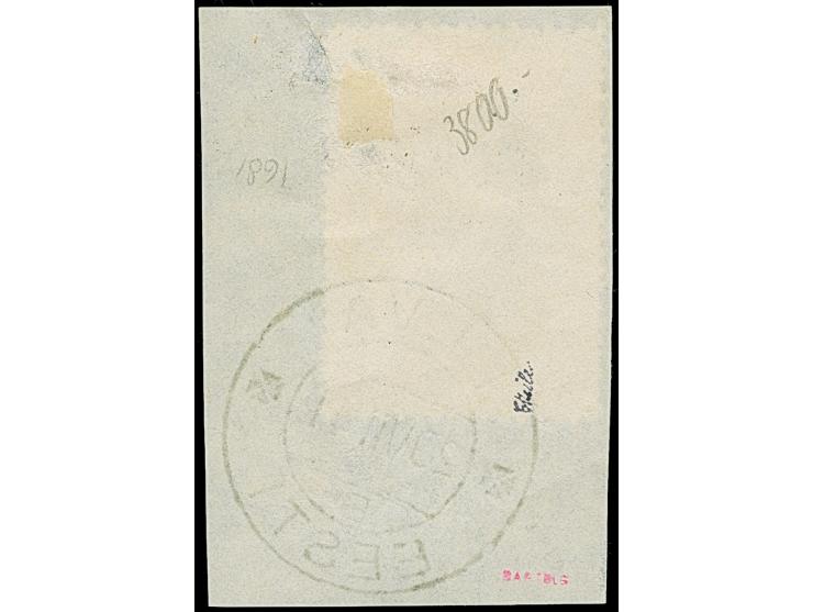 1941, Shukowski 50 Kopeken braunlila, &nbsp;farbfrisch und gut gezähnt, sauber mit Stempel “ELVA 20.VUII 41” auf Briefstück, 