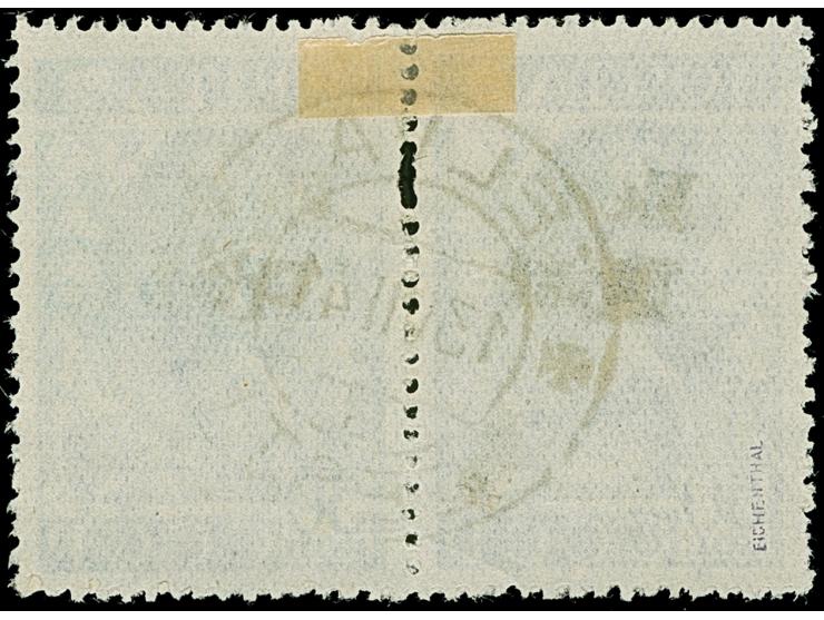 1941, Sportabzeichen GTO 50 Kopeken dunkelviolettblau, waagerechtes Paar, farbfrisch und gut gezähnt, sauber gestempelt “ELVA