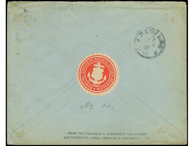 1873, 1 C. helklgrün/braunrot und waagerechtes Paar und Einzelmarke 3 C.blaugrau/rot mit kopfstehendem Rahmen je mit EKr. “ST