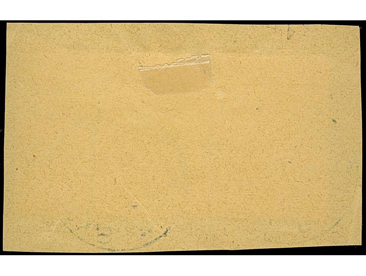 30 L. auf 14 St. mit Aufdruck in Type I und Aufdruckfehler “arabisches A statt kyrillisches R im Wort ”MAKEDONIA" (Feld 19) i