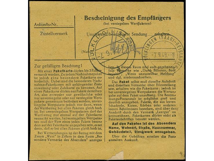 Band auf Arbeiter 60 Pfg. karminbraun mit doppeltem Aufdruck im senkrechten Paar mit Stempel “FRIEDBERG…8.48” als tarifgerech