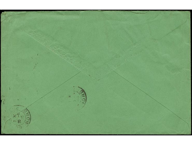 1897, King Leopold II. 50 c. grey tied by cds. “BRUXELLES 19.DECE.03” to registered cover “Mandat de Poste International” to 