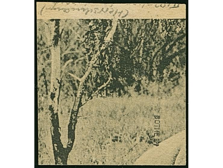 “KISSENJI (DOA) 13.8.13” sehr klar auf Kaiseryacht 4 H. mit Wasserzeichen auf Briefstück, in tadelloser Erhaltung. Ein sehr s