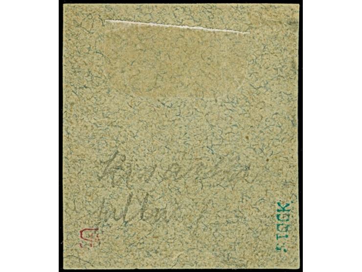 “(KIS)AKI …5.95” klarer Teilabschlag auf Ausgabe 1893/96 5 P. auf 10 Pfg. lebhaftlilarot auf Briefstück, in tadelloser Erhalt