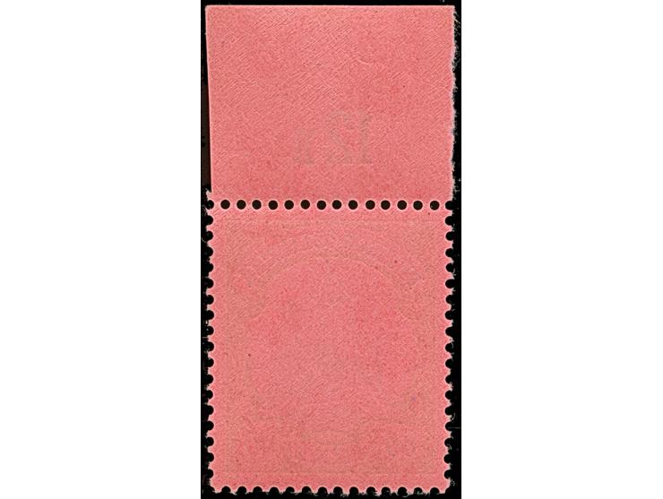 Kaiseryacht 60 H. mit Plattenfehler “fehlende Dampfzeichnung rechts oben”, Oberrandstück, postfrisch und in tadelloser Erhalt