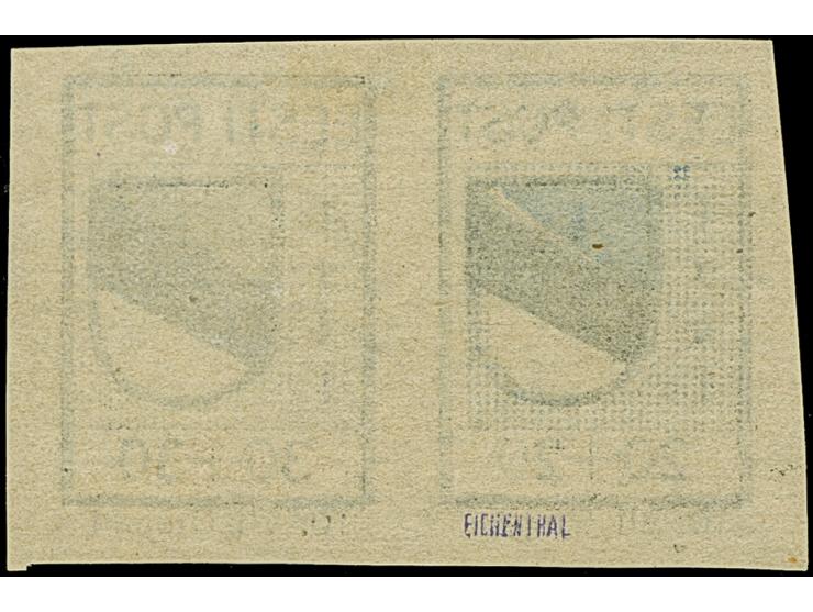 1941, Wappenschild 20 und 30 Kopeken im waagerechten Paar, ohne Gummi, die 20 Kopeken aus der 2. Druckperiode,&nbsp;Feld 1, d