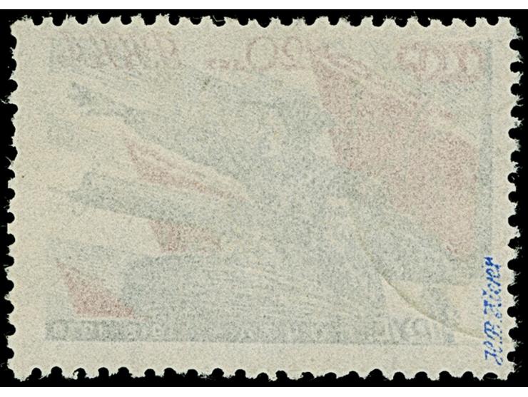 1941, Rote Armee 1 Rubel schwarz/dunkelrot, farbfrisch und ausgabetypisch gezähnt, sauber gestempelt, tadellos, eine sehr sel