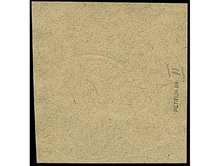 1916, Ansichten 20 Pfennig, mit Kontrolleindruck in dunkelblauviolett, farbfrisch und gut gezähnt, sauber gestempelt auf Brie