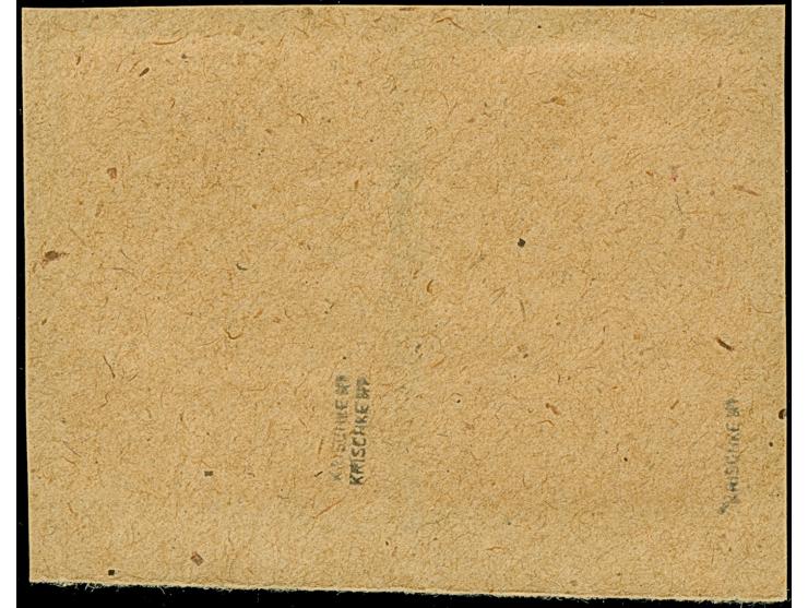 Nordpol 80 Kopeken karmin, mit kopfstehendem sowie mit normalstehendem Aufdruck, farbfrisch und gut gezähnt, sauber mit Stemp