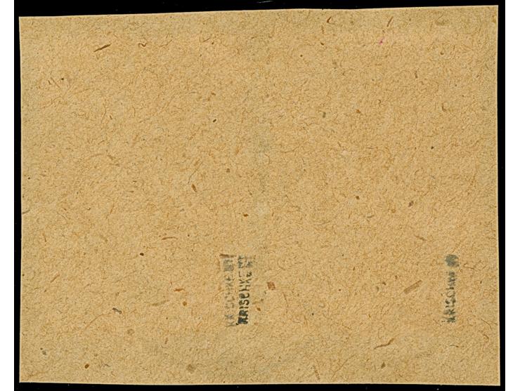 Majkowski 80 Kopeken lebhaftlilaultramarin, mit kopfstehendem sowie mit normalstehendem Aufdruck, farbfrisch und gut gezähnt,