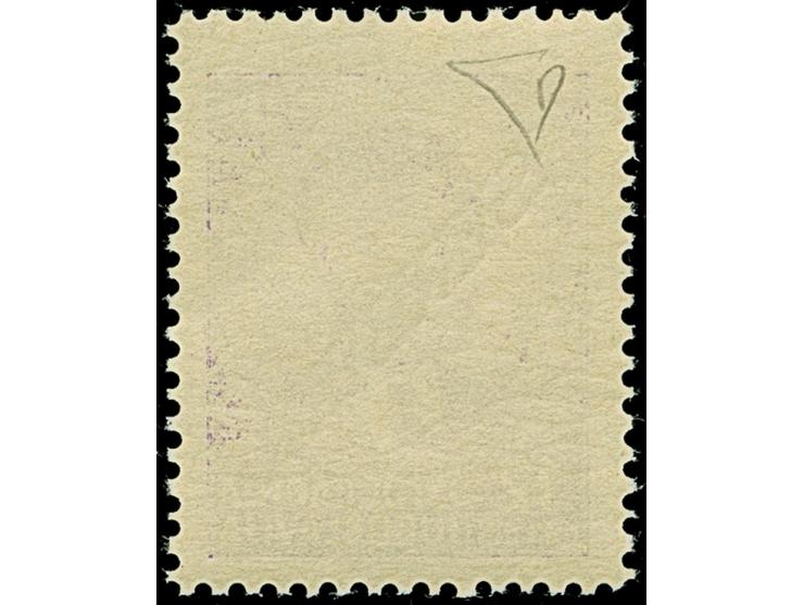 1941, 12 Dinar dunkelpurpurviolett, mit doppeltem Aufdruck, postfrisch, tadellos, sign. E. Diena