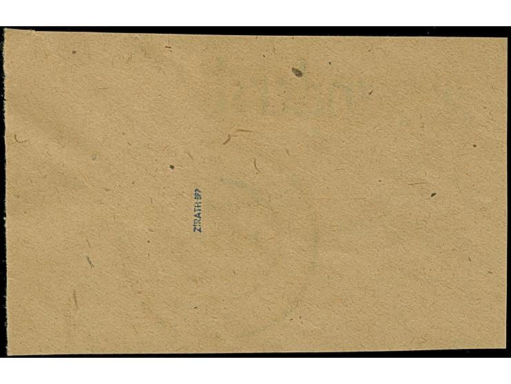 1942, Aufdrucktype III Hakenkreuz 4mm: 1,50 Rubel auf 10 Kopeken dunkelpreußischblau, farbfrisch und üblich gezähnt, sauber m