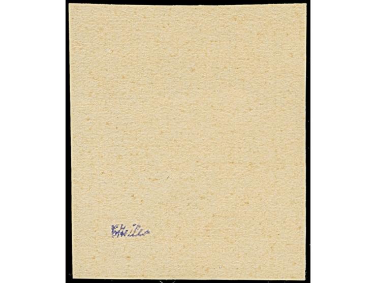 SÜDUKRAINE: 1944, Nowo Mirgorod 18 Pfennig dunkelrotbraun, breitrandig ungezähnt, ohne Gummi wie verausgabt, tadellos, sehr s