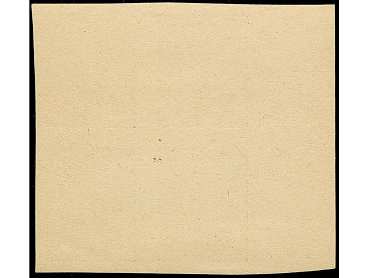 1941, Landespost 30 Kopeken schwarzultramarin, ungezähnter Probedruck auf Kreidepapier, Randviererblock, ohne Gummi wie verau