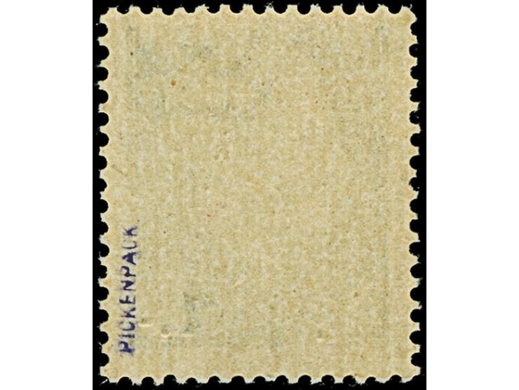 1944, Freimarke 1 Lire auf 25 Centisimi schwarzgrün, mit schwarzem Probeaufdruck, postfrisch, tadellos, sehr selten, sign. Pi