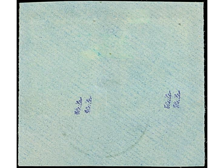 1941, Nepriklausoma 15 Kopeken dunkelgraugrün und 20 Kopeken schwarzgelbgrün, je mit kopfstehendem Aufdruck, sauber mit Stemp