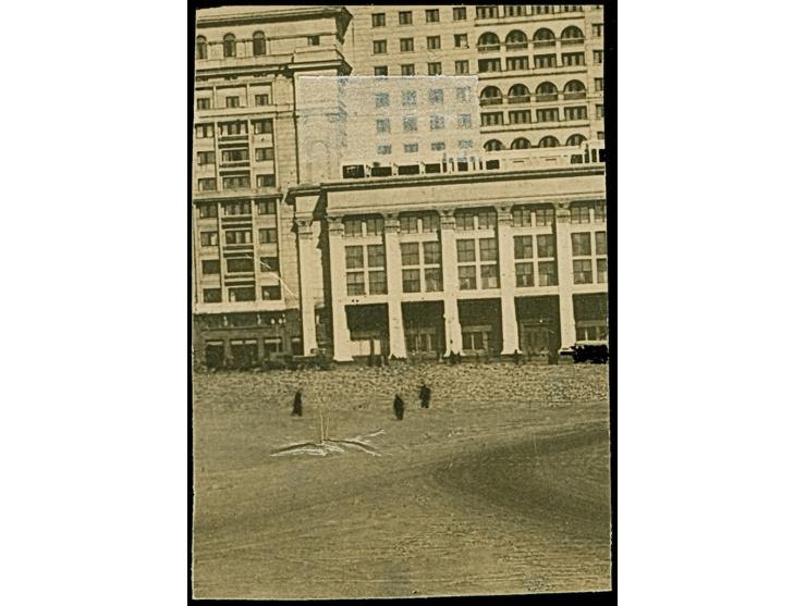 1941, 20 Kopeken schwarzgelbgrün, braunroter Aufdruck, kopfstehender Aufdruck in Type II, sauber mit Stempel “ROKISKIS -2.VII