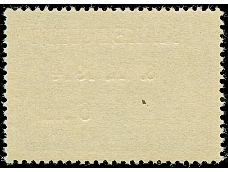 1944, 6 Lew auf 10 Stotinki, Goldaufdruck auf rotem Aufdruck, mit Aufdruckfehler “erste 4 in 1944 offen”, postfrisch, tadello