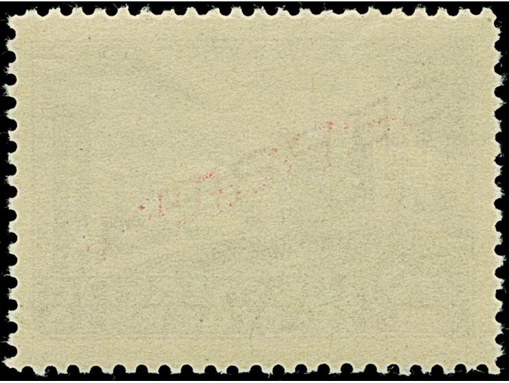 1941, Flugpost 40 &nbsp;Dinar schwarzbläulichgrün, gez. L11, postfrisch, tadellos, selten, unsigniert mit Fotoattest Brunel (