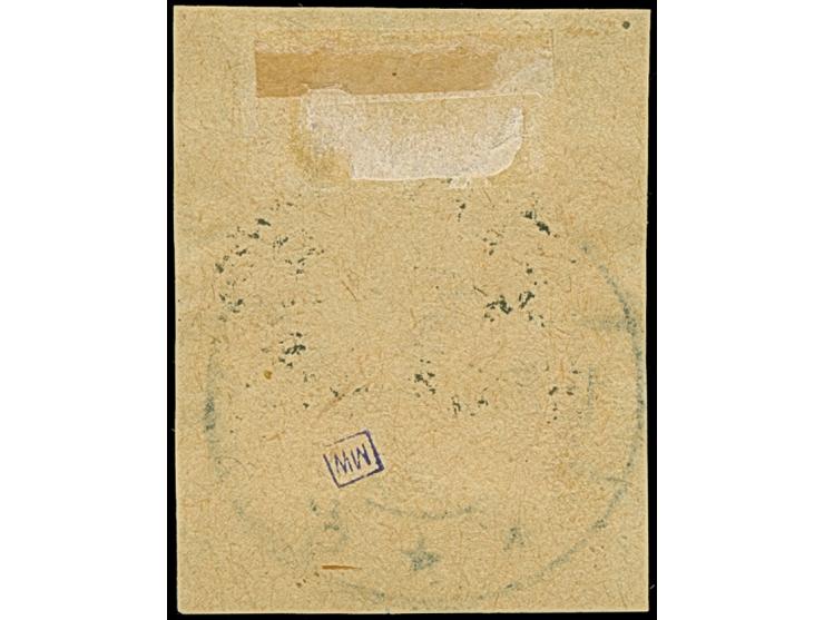 1920, Ziffern 5 Mark dunkelrotorange, mit Plattenfehler “zweites O in COMMISSION unten offen”, sauber mit klarem Stempel “RAT