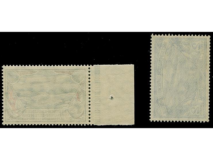 Deutsch-Englische Luftschiff-Expedition zur Erforschung von Neu-Guinea: 1913, private Spenden-Vignette 2 Pfg. dunkelultramari