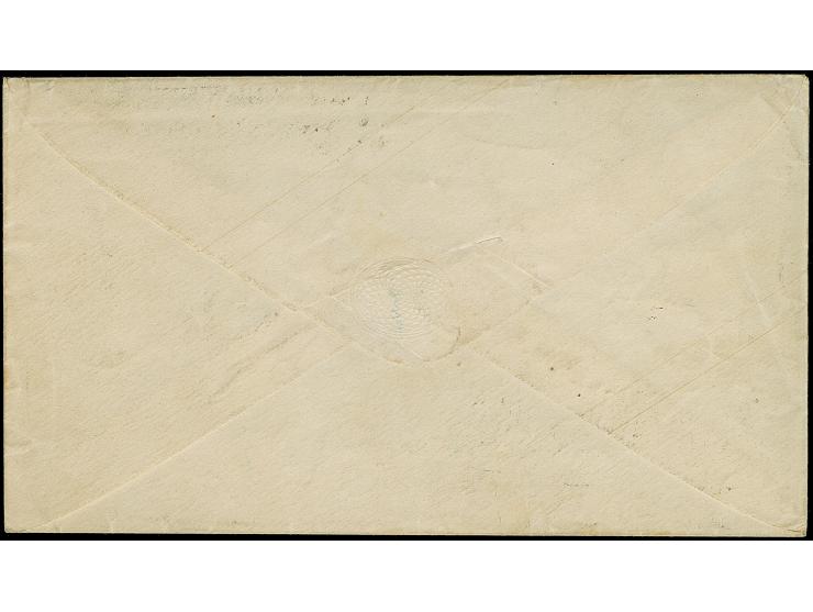 Oktogon 5 Sgr. violett, Kleinformat, Schilling-Nr. "2", mit obligatorischer Federzugentwertung und nebengesetztem Ra3 "Berlin