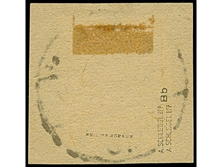 1919, Aufdrucktype II, roter Aufdruck: Germania 25 Pfennig rotorange auf gelbweiß, doppelter Aufdruck, farbfrisch und gut gez