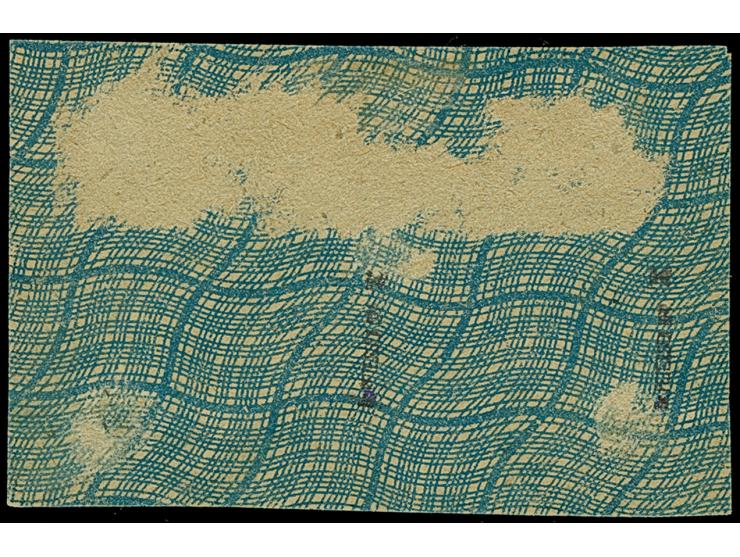 1920, Germania 30 Pfennig dunkelrotorange/schwarz auf hellchromgelb, waagerechtes Paar, mit stark horizontal verschobenem Auf