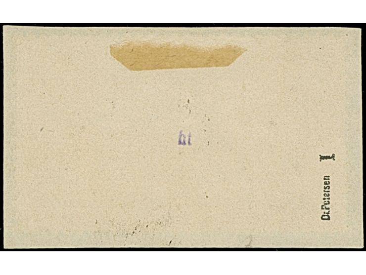 1922, 40 Pfennig, mit Aufdruckfehler "Circonflexe statt i-Punkt", sauber gestempelt auf Briefstück, tadellos, sign. Dr. Peter