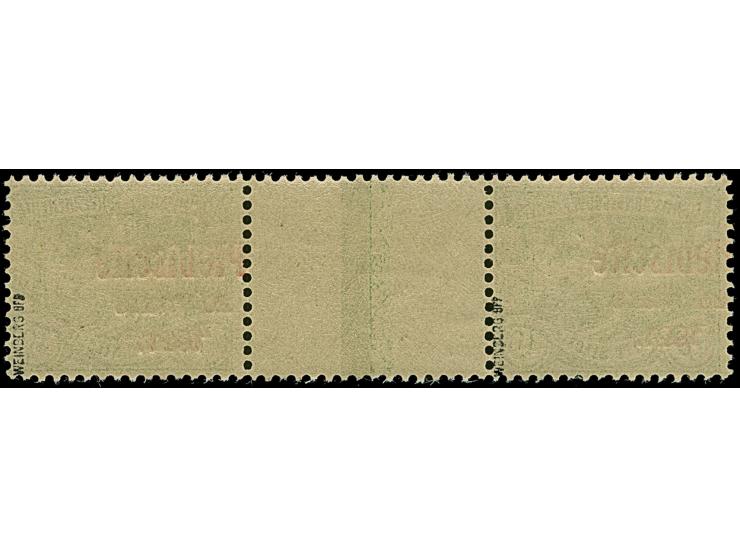 1921, Plebiscite 40 Pfennig grünoliv, waagerechtes Zwischenstegpaar, postfrisch, tadellos, sign. Weinberg BPP