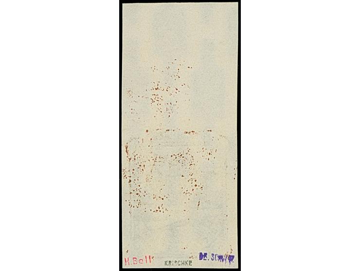 1941, Kathedrale von Pleskau 60 Kopeken dunkeblau, ungezähnter Probedruck mit Oberrand auf weißem Papier mit Wasserzeichen "s