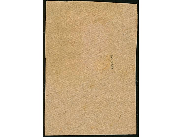 1941, 60 Kopeken lilarot, mit diagonalem Aufdruck, dieser zum Teil auf das Briefstück übergehend, winzig fleckig, sonst tadel