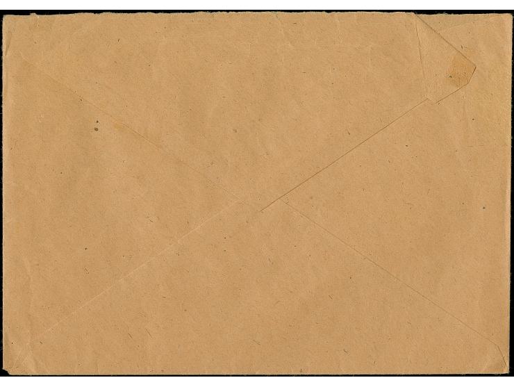 Band auf Arbeiter 12 Pfg. mit kopfstehendem Aufdruck im waagerechten Paar aus der linken unteren Bogenecke mit Stempel “FÜRTH