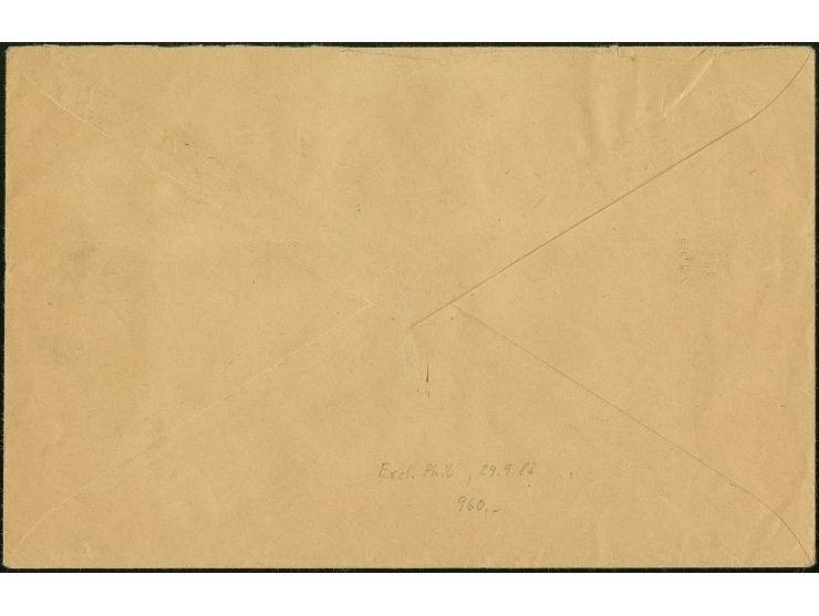 1932, Volkshilfe 40 C.-5 Fr., kpl. je sauber gestempelt “SAARBRÜCKEN 2 27.12.32” auf R-Brief in die Niederlande, 40 C. oben z