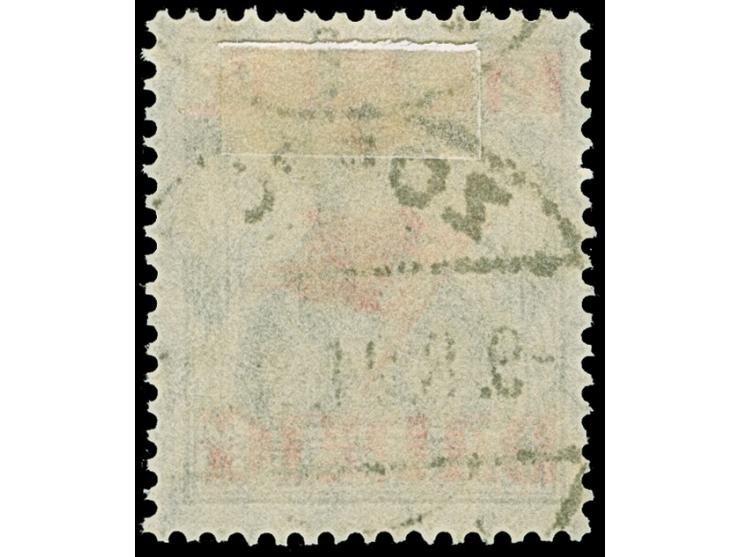 1920, Germania mit Netzunterdruck in lebhaftlilagrau: 5 Mark ohne Netzunterdruck, sauber zeitgerecht gestempelt, tadellos, ei