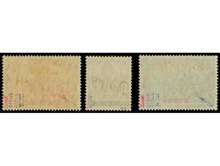 1920, Großer Innendienst 60 Pfennig - 2 Mark., je farbfrisch und gut gezähnt, sauber ungebraucht, tadellos, u.a. sign. Dub so