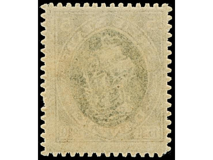 1921, Kogge 5 Pfennig, Probedruck in braun/schwarz, postfrisch, rechts eine Zunge etwas verkürzt, sonst tadellos