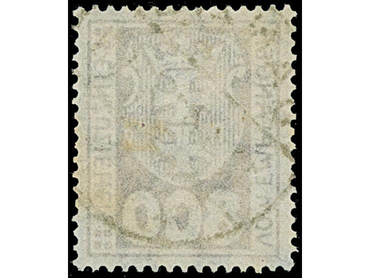 1923, Staatswappen 800 Mark, stehendes Wasserzeichen, farbfrisch und gut gezähnt, sauber zeitgerecht gestempelt, tadellos, ei