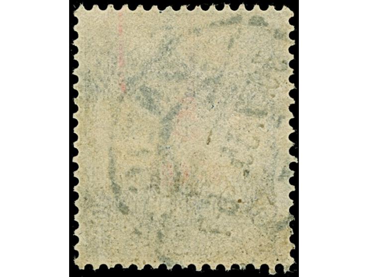 1932, Staatswappen 5 auf 40 Pfennig, mit Plattenfehler “4 der Wertangabe in Blockschrift”, sauber zeitgerecht gestempelt, tad